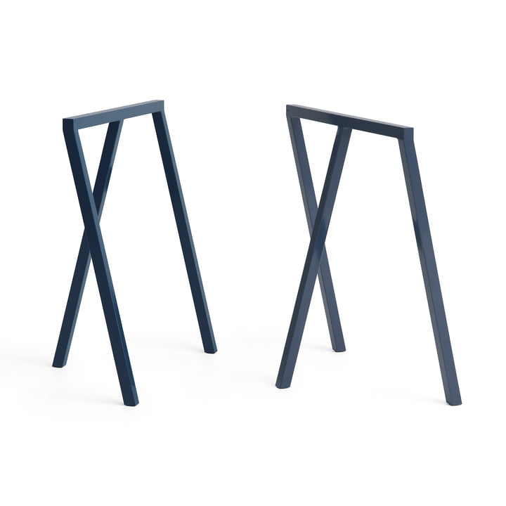 Hay - Loop table trestles Stand Frame, deep blue (2 pieces)