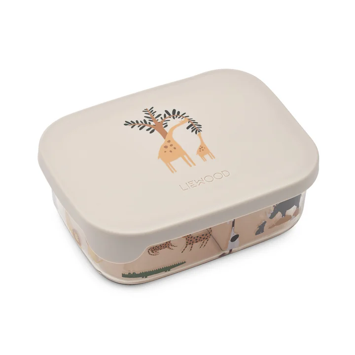 LIEWOOD - Arthur lunchbox with lid, Tritan, all together, sandy