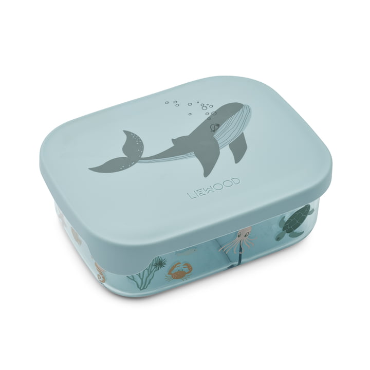 LIEWOOD - Arthur lunch box with lid, tritan, sea creature, sandy