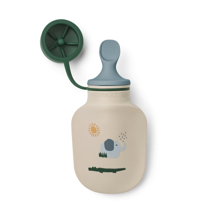 LIEWOOD - Lizzie smoothie bottle incl. spoon, Safari, sandy mix