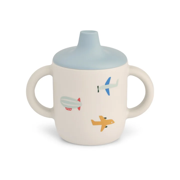 LIEWOOD - Neil sippy cup, 150 ml, Aviator, ecru