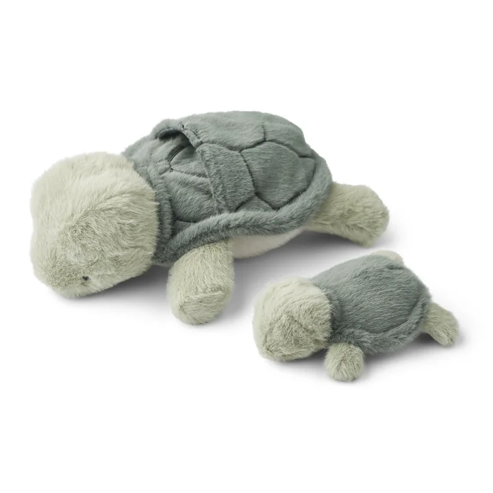 LIEWOOD - Berto Teddy turtle with baby, faune green