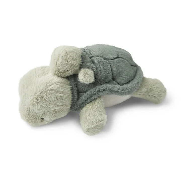 LIEWOOD - Berto Teddy turtle with baby, faune green
