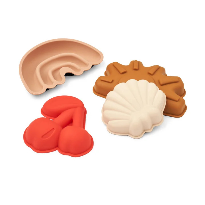 LIEWOOD - Gill Molds, Cherry / Apple blossom (set of 4)