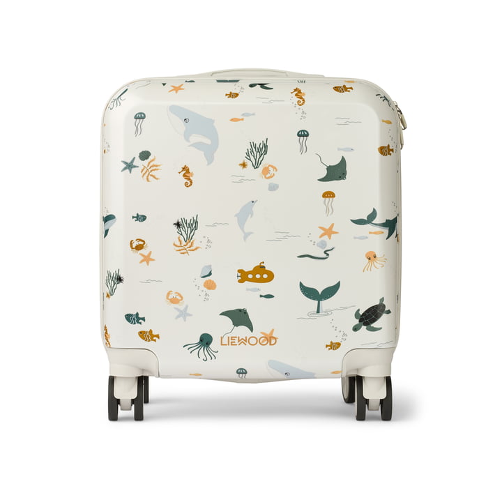 LIEWOOD - Hollie Hardcase Suitcase, 40.5 x 40.5 cm, Sea Creature / sandy