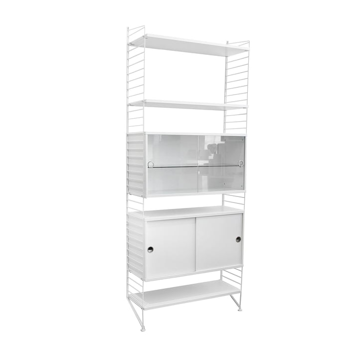 String - Storage combination, 78 x 200 x 30 cm, white