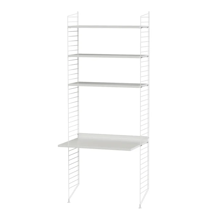 String - Workstation combination, 78 x 200 x 30 cm, white