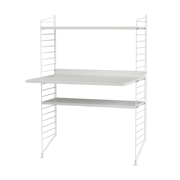 String - Workstation combination, 78 x 115 x 58 cm, white / white