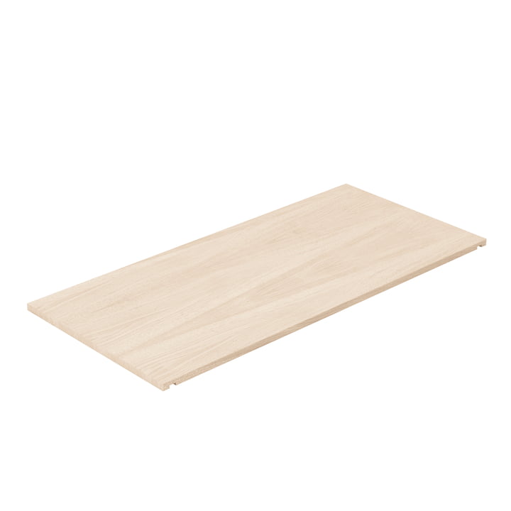 Moebe - Lid for storage box, 28 x 60 cm, oak / warm gray