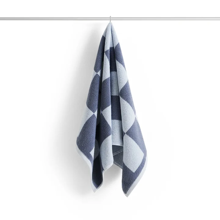 HAY - Check Towel, 50 x 90 cm, steel blue