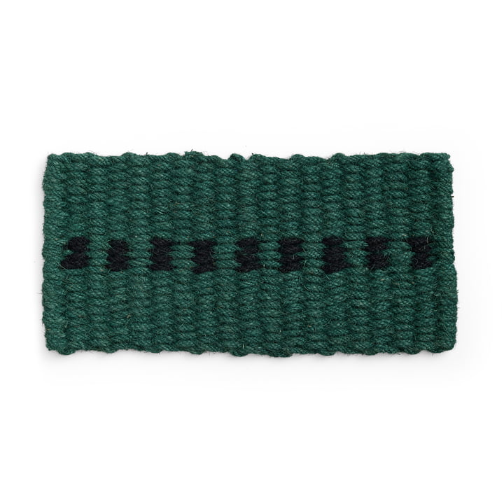 Hay - Coco Doormat, dot, dark green / black