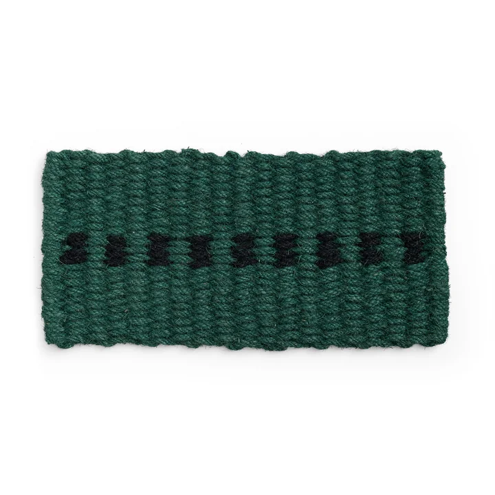 HAY - Coco Doormat, dot, dark green / black