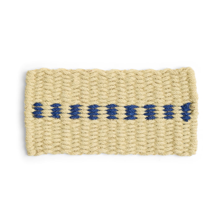 HAY - Coco Doormat, dot, white / blue