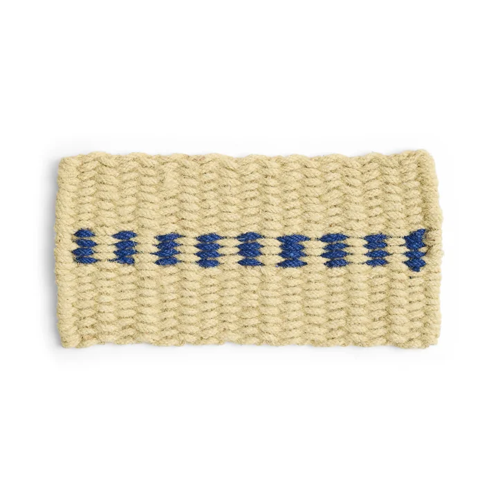 HAY - Coco Doormat, dot, white / blue