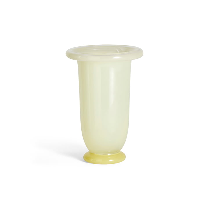 HAY - Empire Vase, medium, lime yellow / dark lime