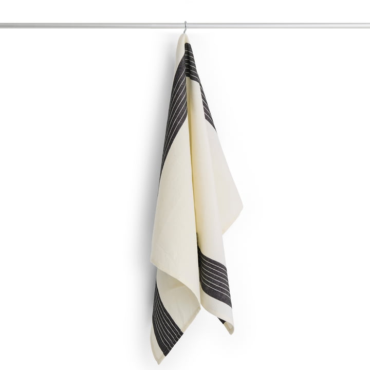 Hay - Linear Tea towel, 80 x 52 cm, cream