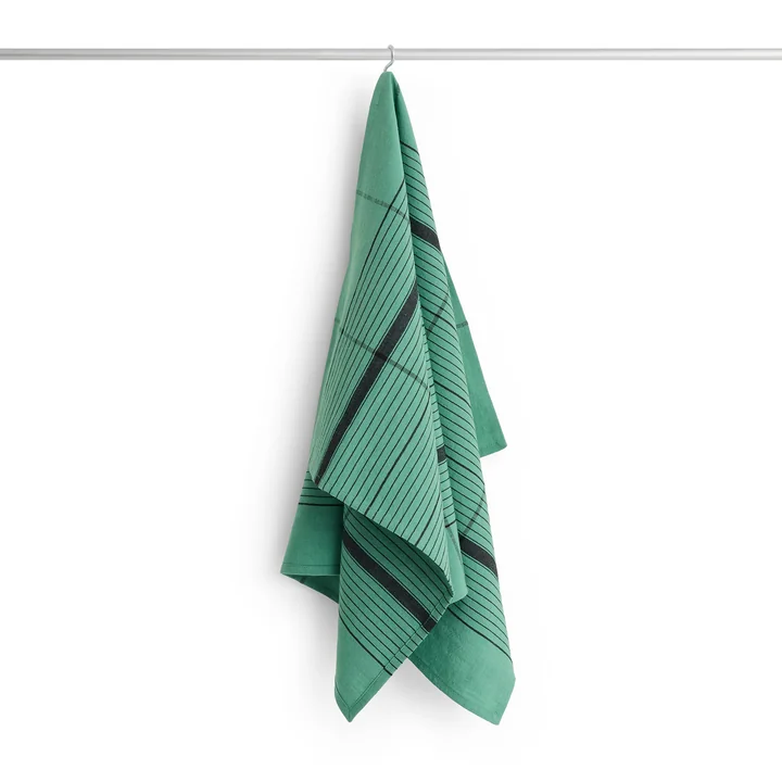 HAY - Linear Tea towel, 80 x 52 cm, green