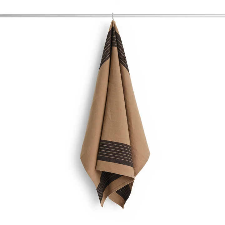 HAY - Linear Tea towel, 80 x 52 cm, mocha