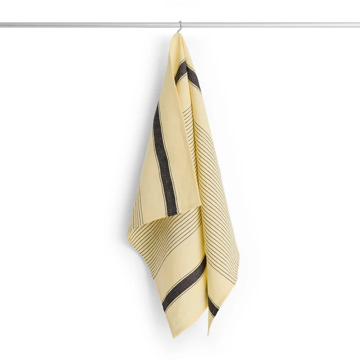 HAY - Linear Tea towel, 80 x 52 cm, soft yellow