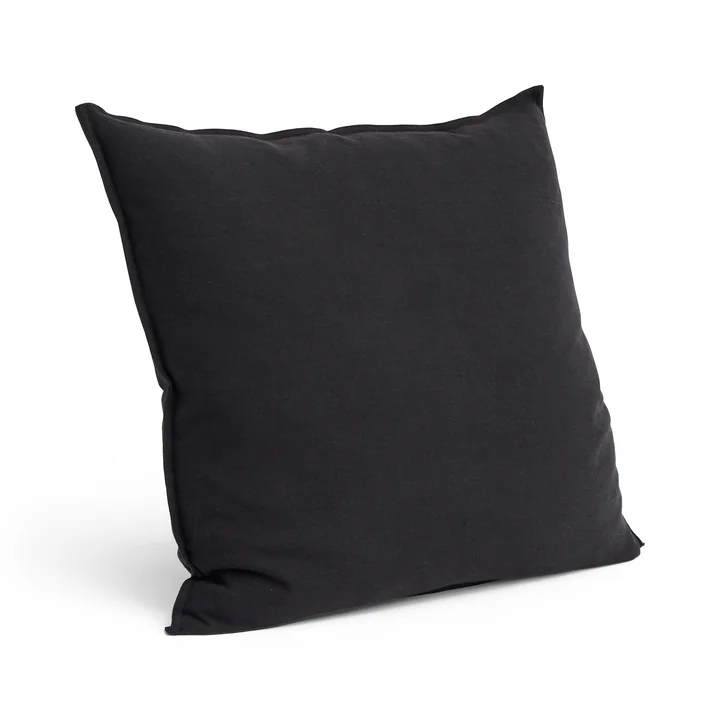 HAY - Linen Cushion, 60 x 60 cm, blue / black