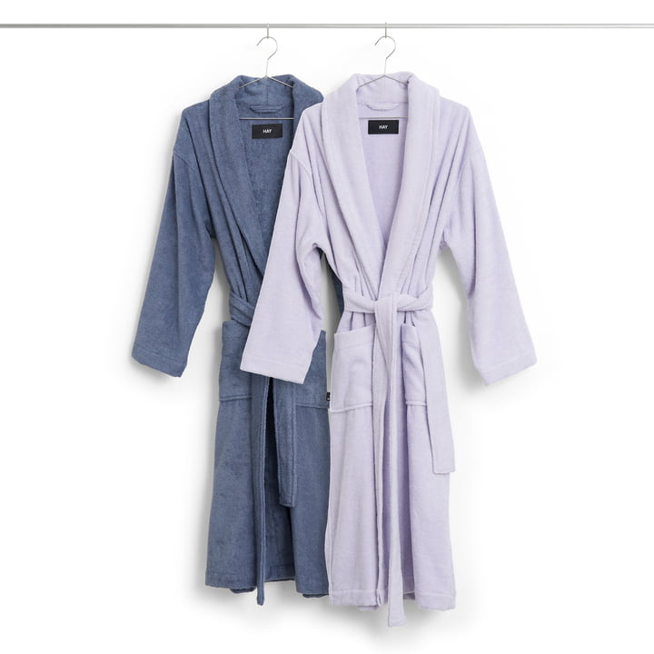 Hay - Mono Bathrobe, steel blue