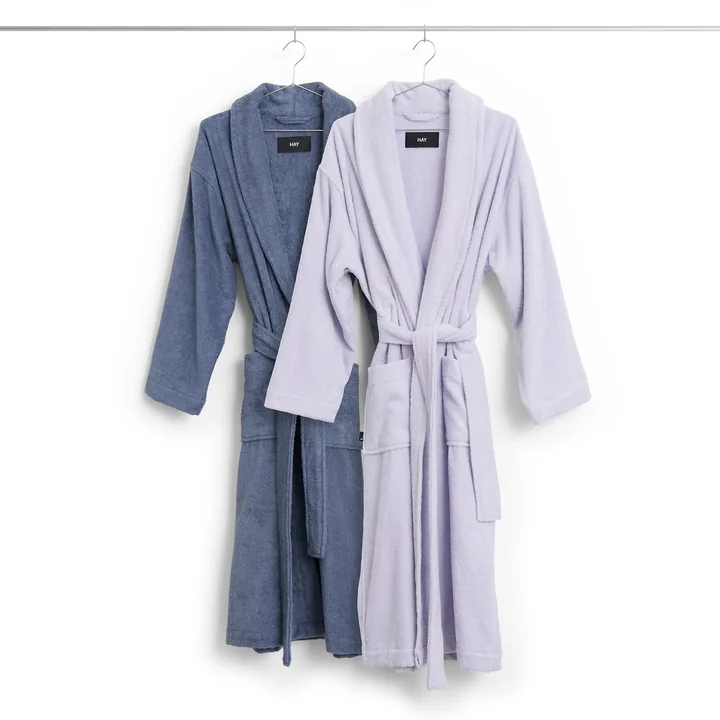 HAY - Mono Bathrobe, steel blue