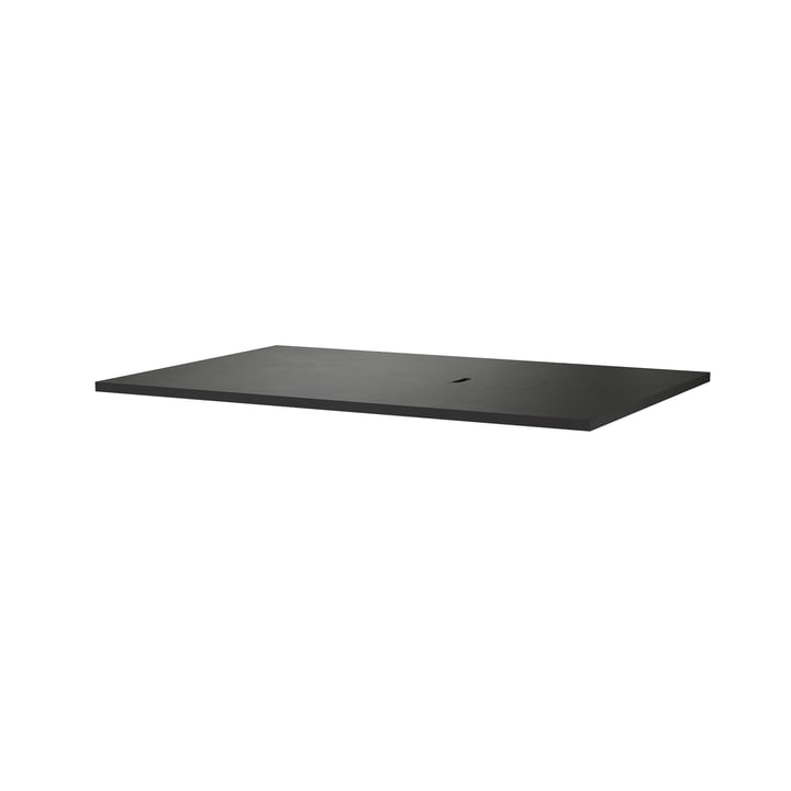 String - Works Table top, black, 120 x 78 cm