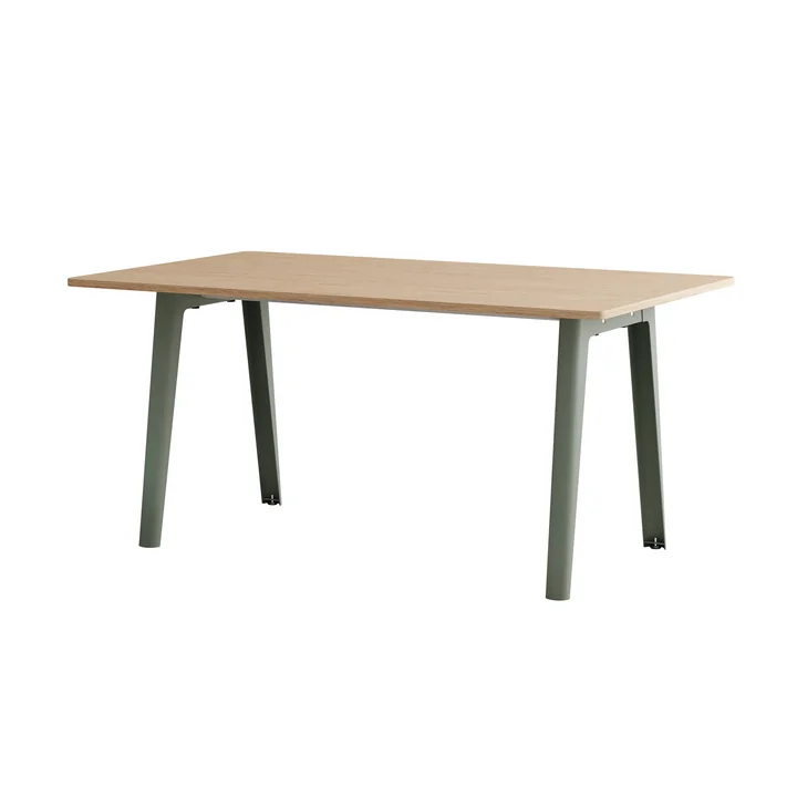 TipToe - NEW MODERN Dining table 95 x 160 cm, oak / eucalyptus gray