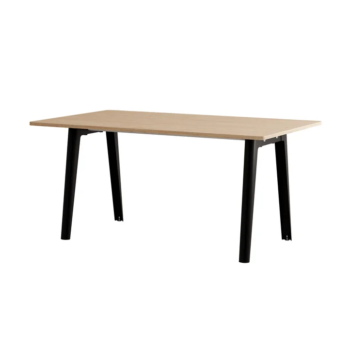 TipToe - NEW MODERN Dining table 95 x 160 cm, oak / graphite black