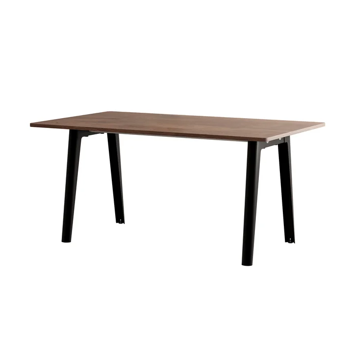 TipToe - NEW MODERN Dining table 95 x 160 cm, walnut / graphite black