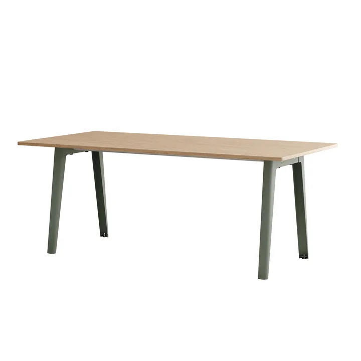 TipToe - NEW MODERN Dining table 95 x 190 cm, oak / eucalyptus gray