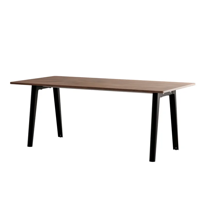 TipToe - NEW MODERN Dining table 95 x 190 cm, walnut / graphite black