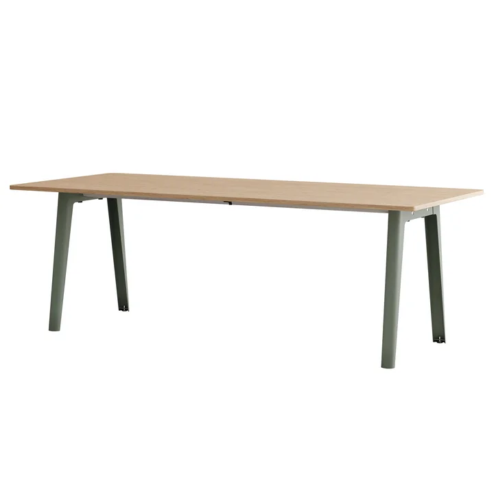 TipToe - NEW MODERN Dining table 95 x 220 cm, oak / eucalyptus gray