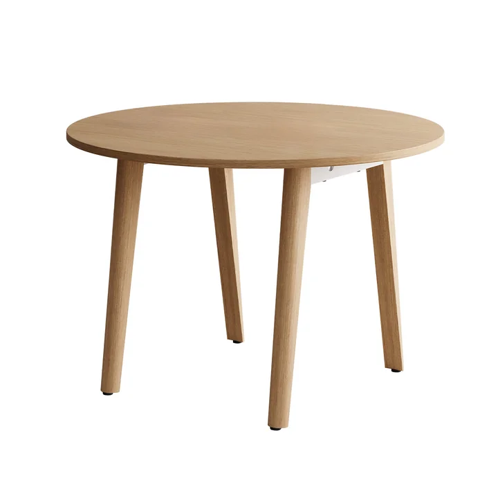 TipToe - NEW MODERN round dining table Ø 110 cm, natural oak