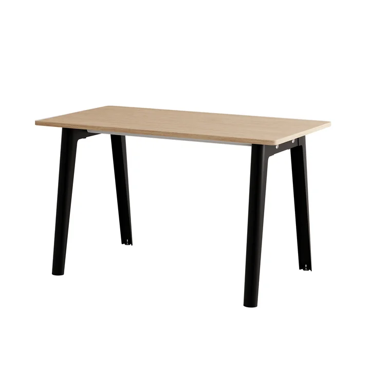 TipToe - NEW MODERN Desk, 75 x 130 cm, birch / graphite black