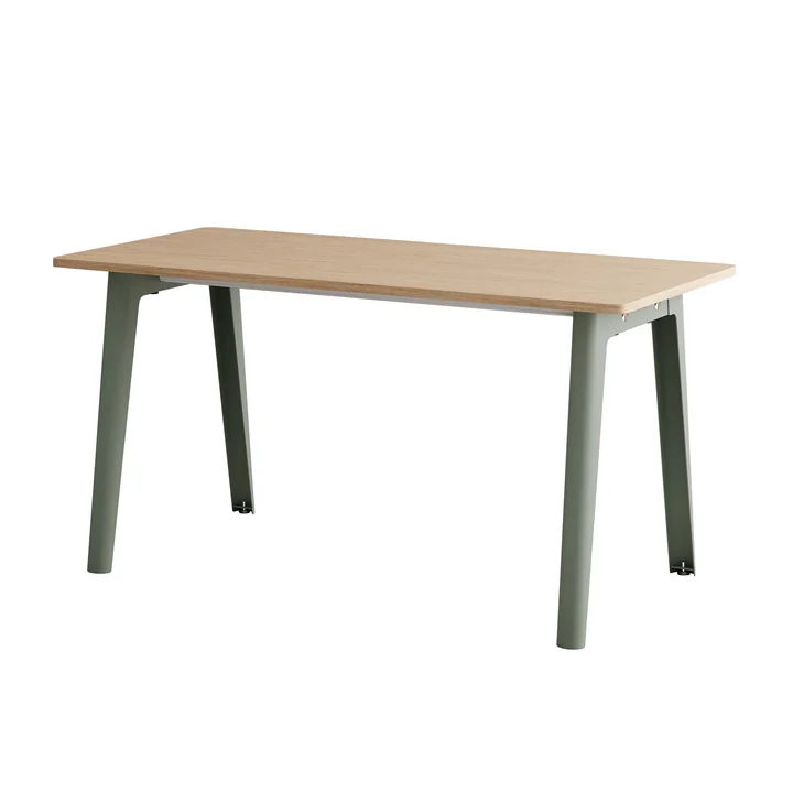 TipToe - NEW MODERN Desk, 75 x 150 cm, birch / eucalyptus gray