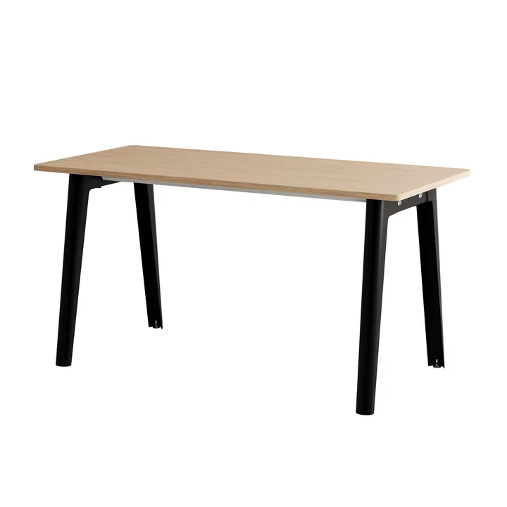 TipToe - NEW MODERN Desk, 75 x 150 cm, birch / graphite black