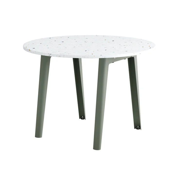 TipToe - NEW MODERN Venezia round dining table Ø 108 cm, eucalyptus gray
