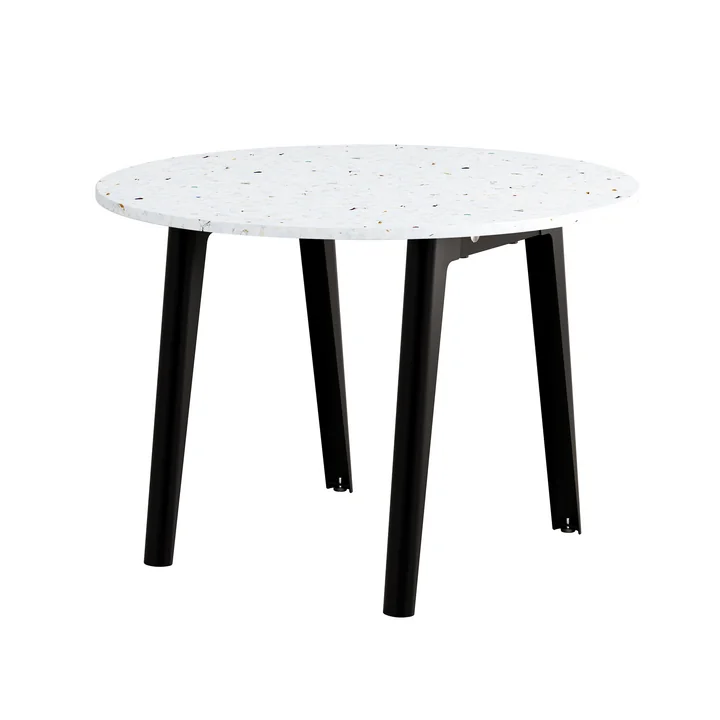 TipToe - NEW MODERN Venezia round dining table Ø 108 cm, graphite black