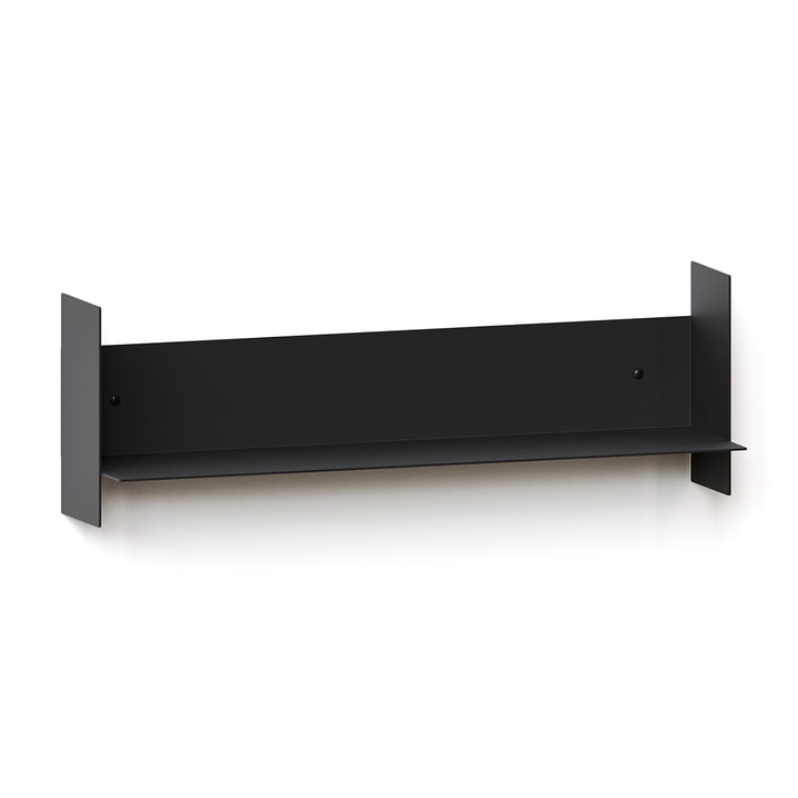 TipToe - PLI wall shelf, 15 x 60 cm, graphite black