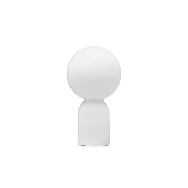 Yo LED table lamp with rechargeable battery, white, small, H 27 x Ø 15 cm by Normann Copenhagen
