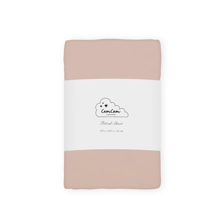 Cam Cam Copenhagen - Children's fitted sheet 120 x 60 cm, dusty rose