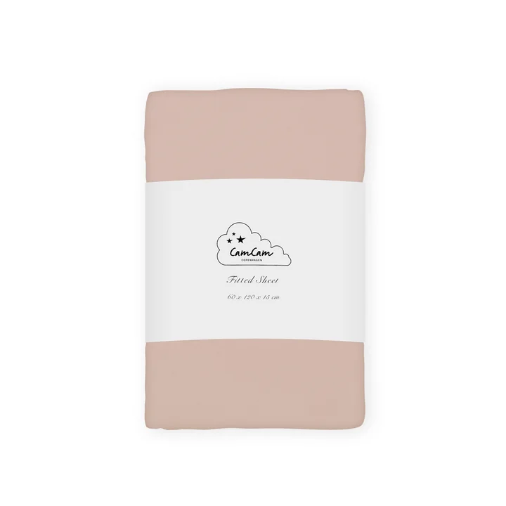 Cam Cam Copenhagen - Children's fitted sheet 120 x 60 cm, dusty rose