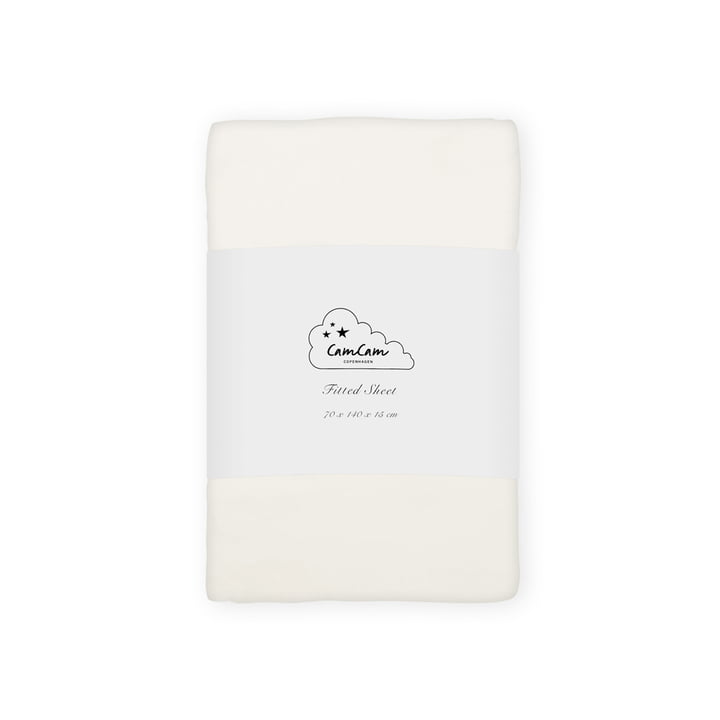 Cam Cam Copenhagen - Children's fitted sheet 140 x 70 cm, off-white