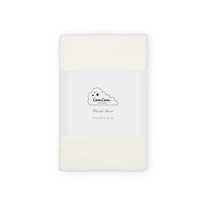 Cam Cam Copenhagen - Children's fitted sheet 140 x 70 cm, off-white