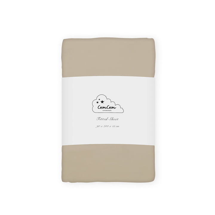 Cam Cam Copenhagen - Children's fitted sheet 200 x 90 cm, hazel