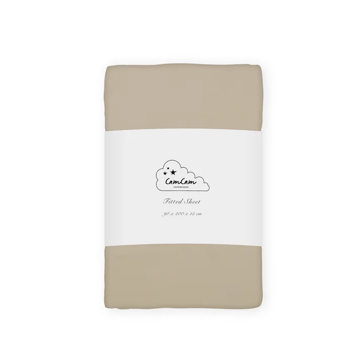 Cam Cam Copenhagen - Children's fitted sheet 200 x 90 cm, hazel