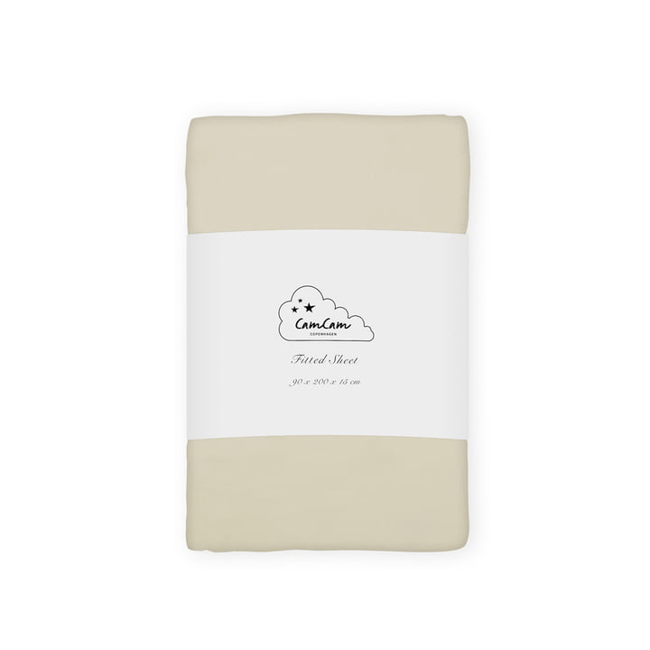 Cam Cam Copenhagen - Children's fitted sheet 200 x 90 cm, praline