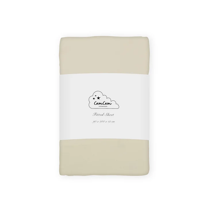 Cam Cam Copenhagen - Children's fitted sheet 200 x 90 cm, praline