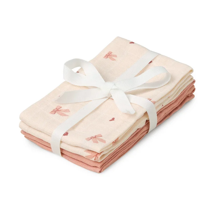 Cam Cam Copenhagen - Washcloth, bows (set of 4)
